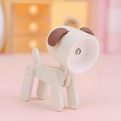 Obrazek z Mini lampka w kształcie psa  -  beżowa