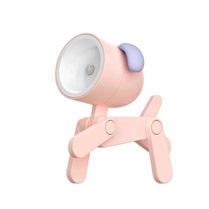 Obrazek z Mini lampka w kształcie psa  -  różowa
