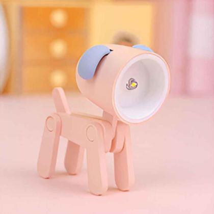 Obrazek z Mini lampka w kształcie psa  -  różowa