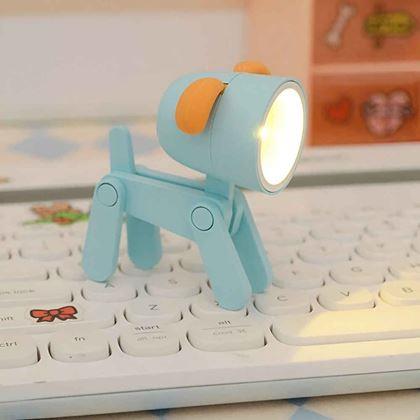 Obrazek z Mini lampka w kształcie psa  -  niebieska