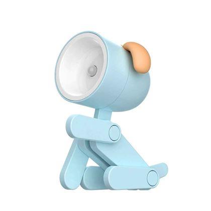Obrazek z Mini lampka w kształcie psa  -  niebieska