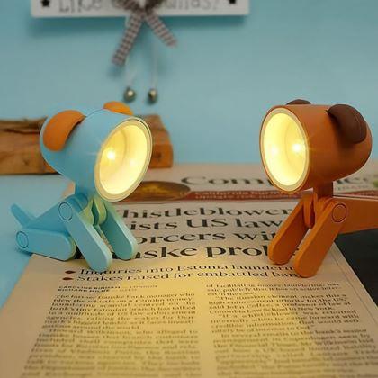 Obrazek z Mini lampka w kształcie psa  -  niebieska