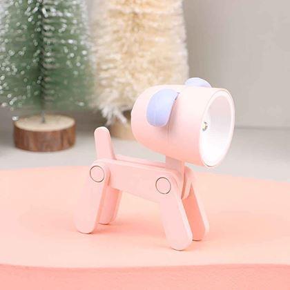 Obrazek z Mini lampka w kształcie psa  -  różowa