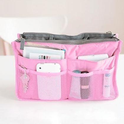 Obrazek z Organizer do torebki – niebieski - różowy