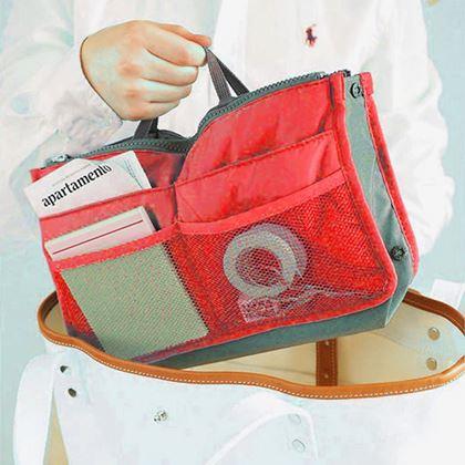 Obrazek z Organizer do torebki – niebieski - czerwony