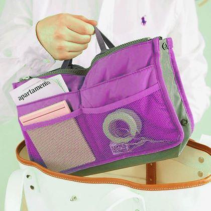 Obrazek z Organizer do torebki – niebieski - fioletowy
