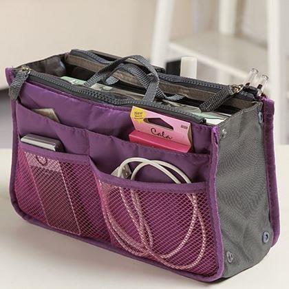 Obrazek z Organizer do torebki – niebieski - fioletowy