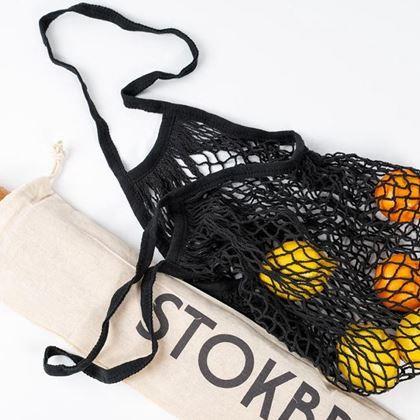 Obrazek z Bawełniana retro siatka -  czarna