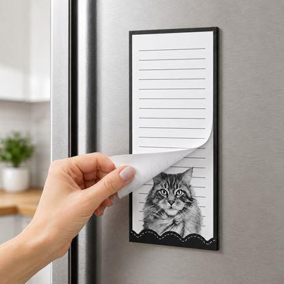 Obraz Magnetyczny bloczek na lodówkę - kot, 50 kartek