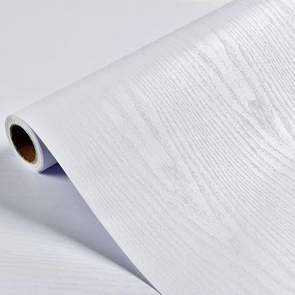 Obrazek z Samoprzylepna folia drewno - białe