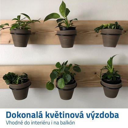 Obrazek z Uchwyt ścienne na doniczkę 13 cm