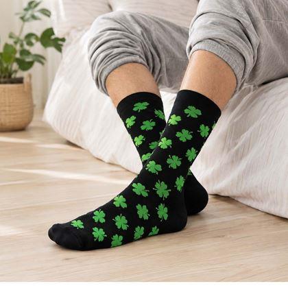 Obrazek z Skarpetki z czterolistną koniczyną unisex, uniwersalny rozmiar