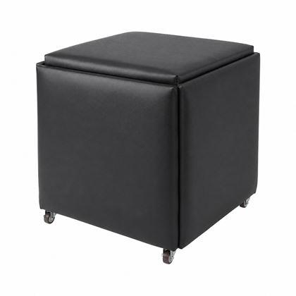 Obrazek z Jeżdżący taboret 5w1 z podnóżkami