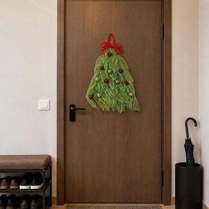 Obrazek z Świąteczna choinka na drzwi