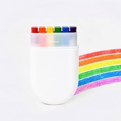 Obrazek z Kredki woskowe w etui do malowania tęczy