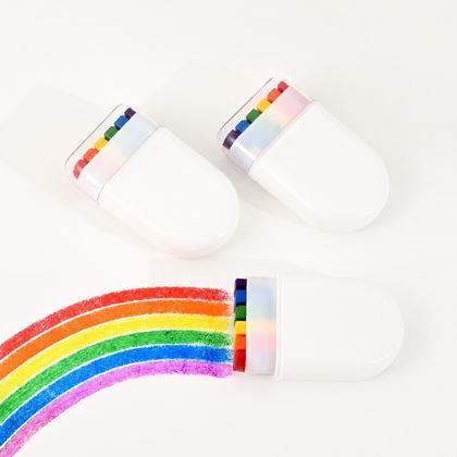 Obrazek z Kredki woskowe w etui do malowania tęczy