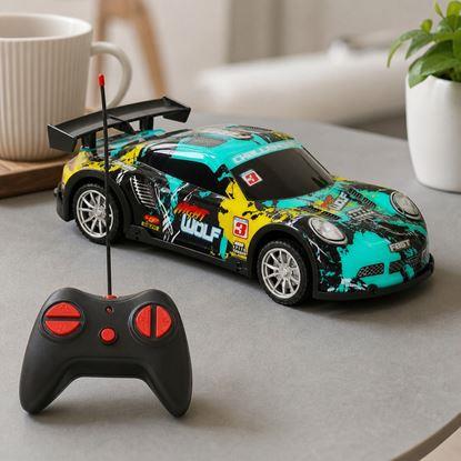 Obraz Świecące zdalnie sterowane auto do driftu