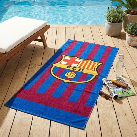Obrazek z Ręcznik plażowy piłkarski - FC Barcelona