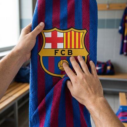 Obraz Ręcznik plażowy piłkarski - FC Barcelona
