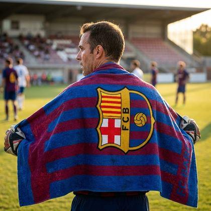 Obrazek z Ręcznik plażowy piłkarski - FC Barcelona