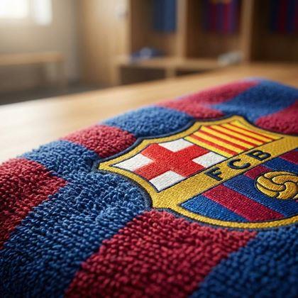 Obrazek z Ręcznik plażowy piłkarski - FC Barcelona
