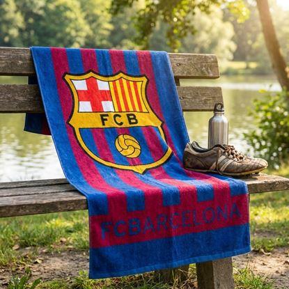 Obraz Ręcznik plażowy piłkarski - FC Barcelona