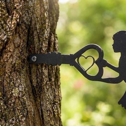 Obrazek z Metalowa dekoracja ogrodowa – Wróżka