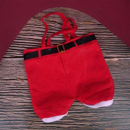 Obraz Bożonarodzeniowa torba na wino - Święty Mikołaj