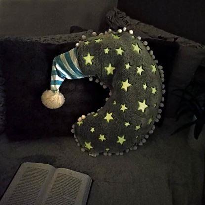 Obraz Poduszka świecąca w ciemności - księżyc