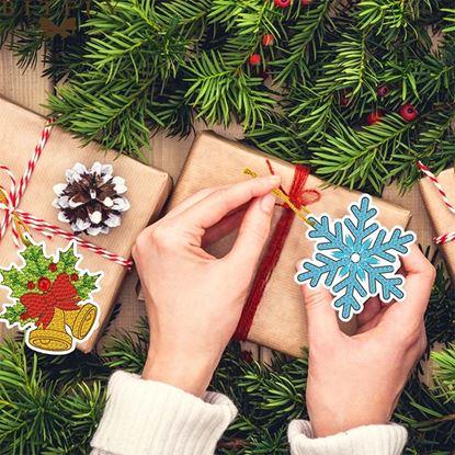 Obraz Diamentowe malowanie ozdób świątecznych 10 szt