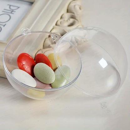 Obraz Przezroczyste ozdoby świąteczne 5 sztuk - do napełnienia.