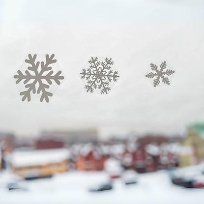 Obraz Naklejki na okno - śnieżynki