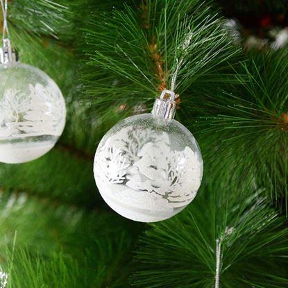 Obraz Ozdoby świąteczne - 6 sztuk, przezroczyste