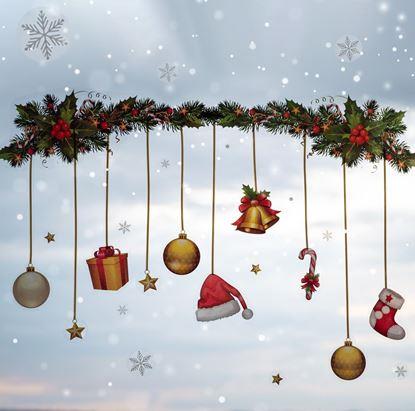 Obraz Świąteczne naklejki na okna 